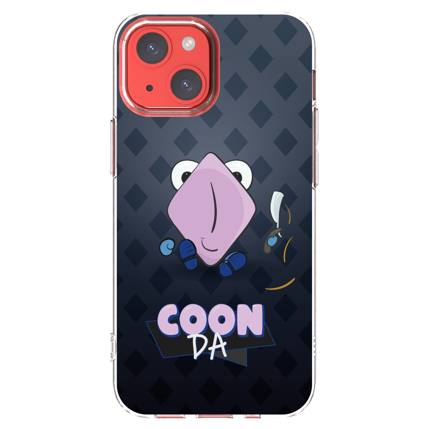 Picasee silikónový prehľadný obal pre Apple iPhone 13 mini - COONDA holátko - tmavá
