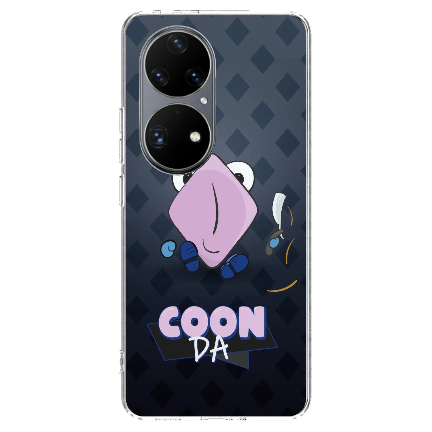 Picasee silikónový prehľadný obal pre Huawei P50 - COONDA holátko - tmavá
