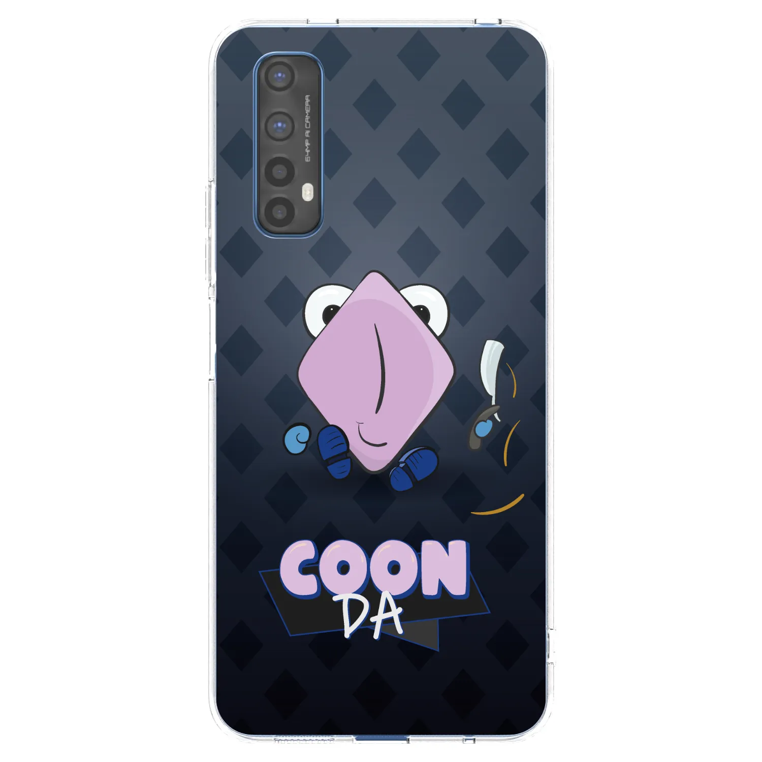 Picasee silikónový prehľadný obal pre Realme 7 - COONDA holátko - tmavá