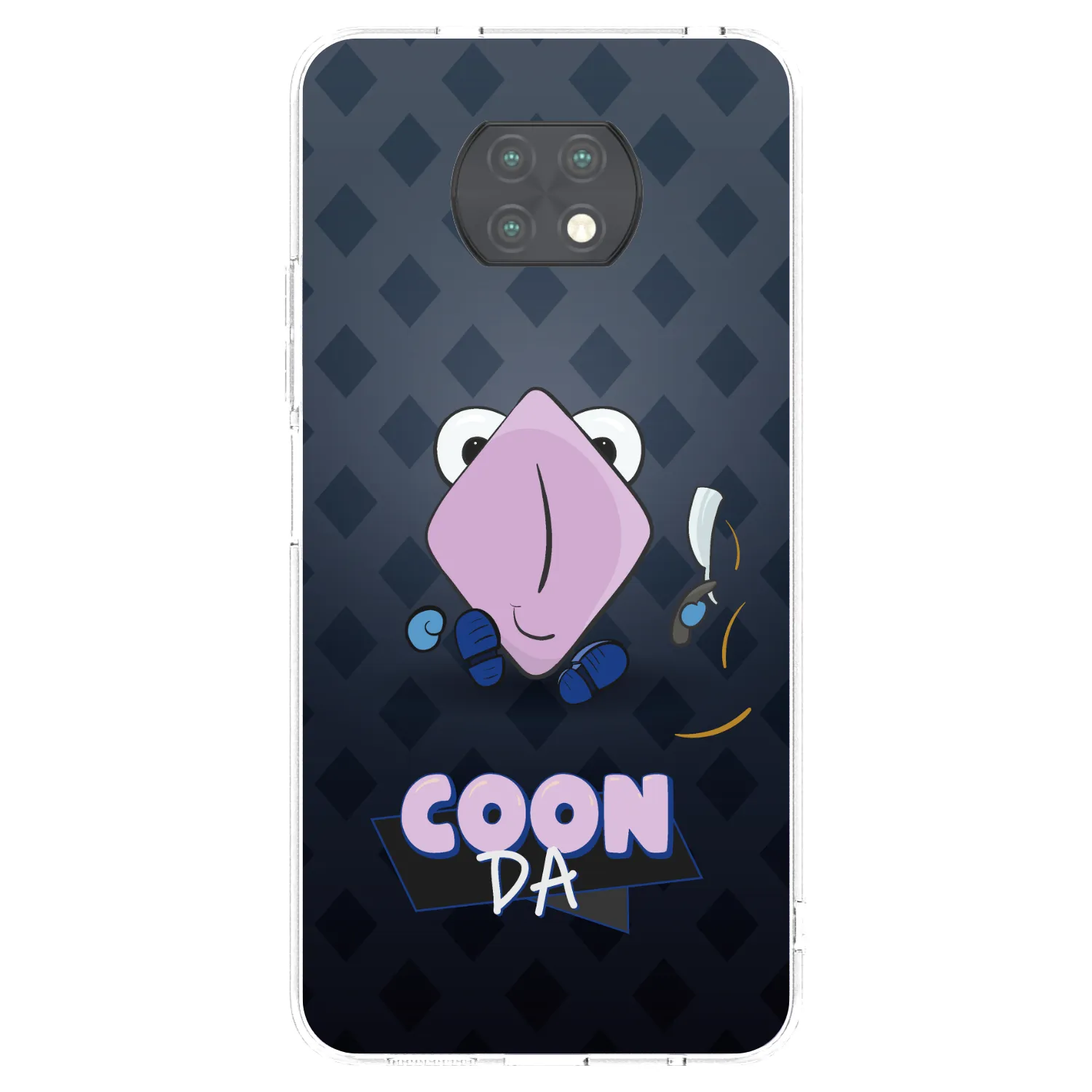 Silikónový prehľadný obal pre Xiaomi Redmi Note 9T - COONDA holátko - tmavá
