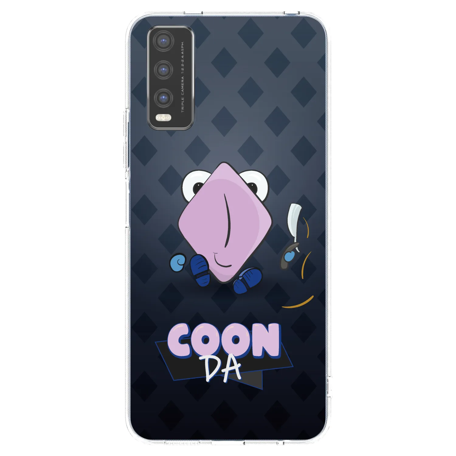 Picasee silikónový prehľadný obal pre Vivo Y20s - COONDA holátko - tmavá