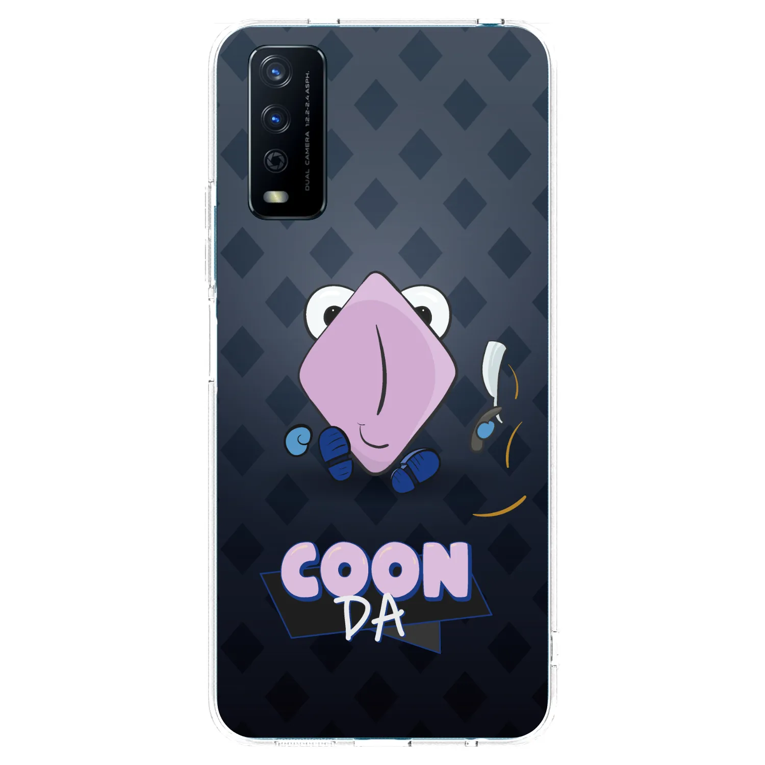 Picasee silikónový prehľadný obal pre Vivo Y11s - COONDA holátko - tmavá