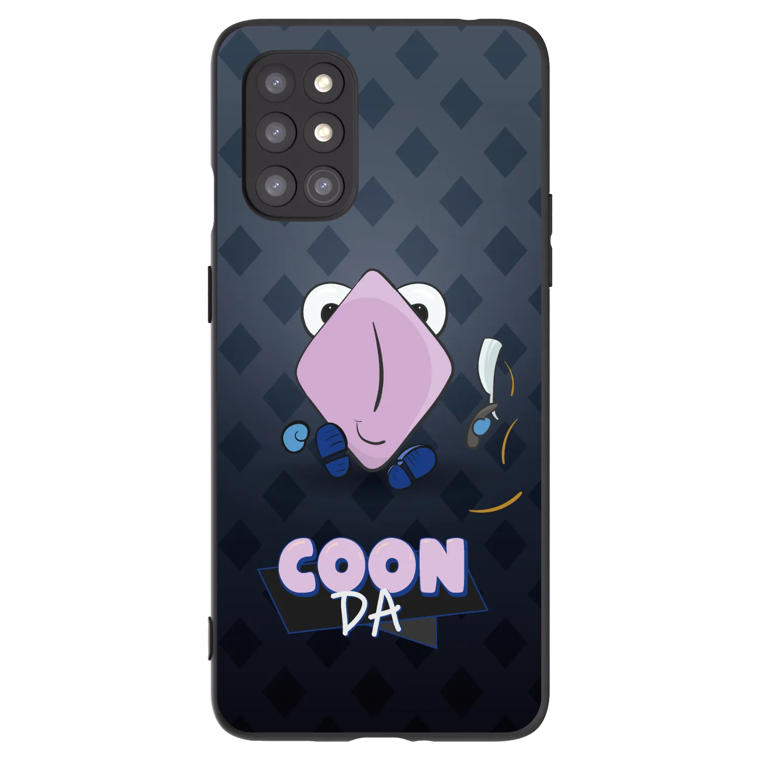 Picasee silikónový čierny obal pre OnePlus 8T - COONDA holátko - tmavá