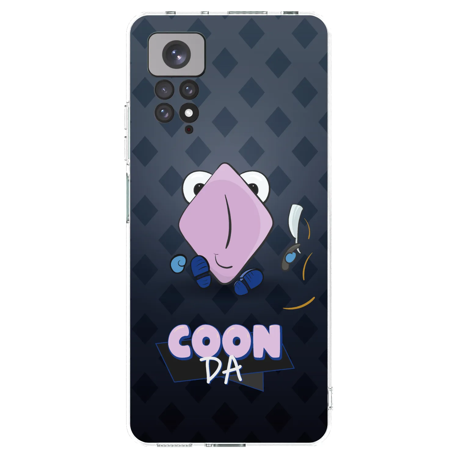 Picasee silikónový prehľadný obal pre Xiaomi Redmi Note 11 - COONDA holátko - tmavá