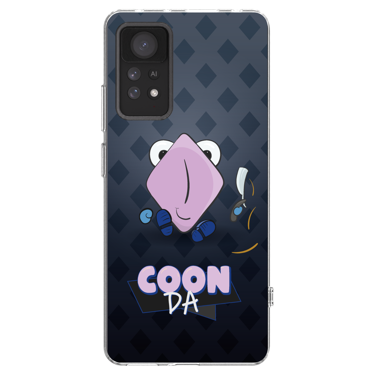 Picasee silikónový prehľadný obal pre Xiaomi Redmi Note 11 Pro - COONDA holátko - tmavá