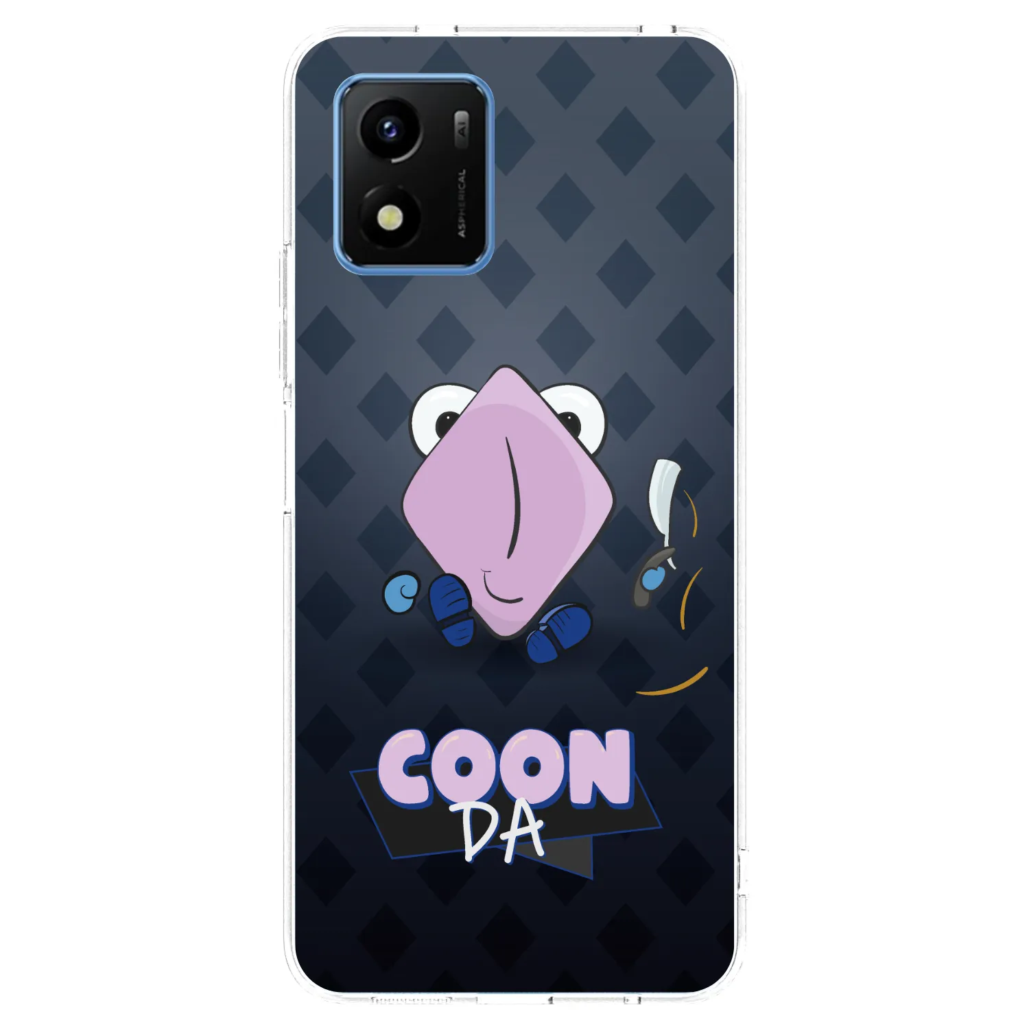 Picasee silikónový prehľadný obal pre Vivo Y01 - COONDA holátko - tmavá