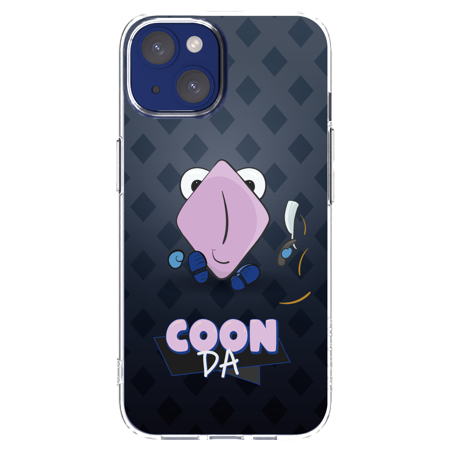Silikónový prehľadný obal pre Apple iPhone 14 - COONDA holátko - tmavá