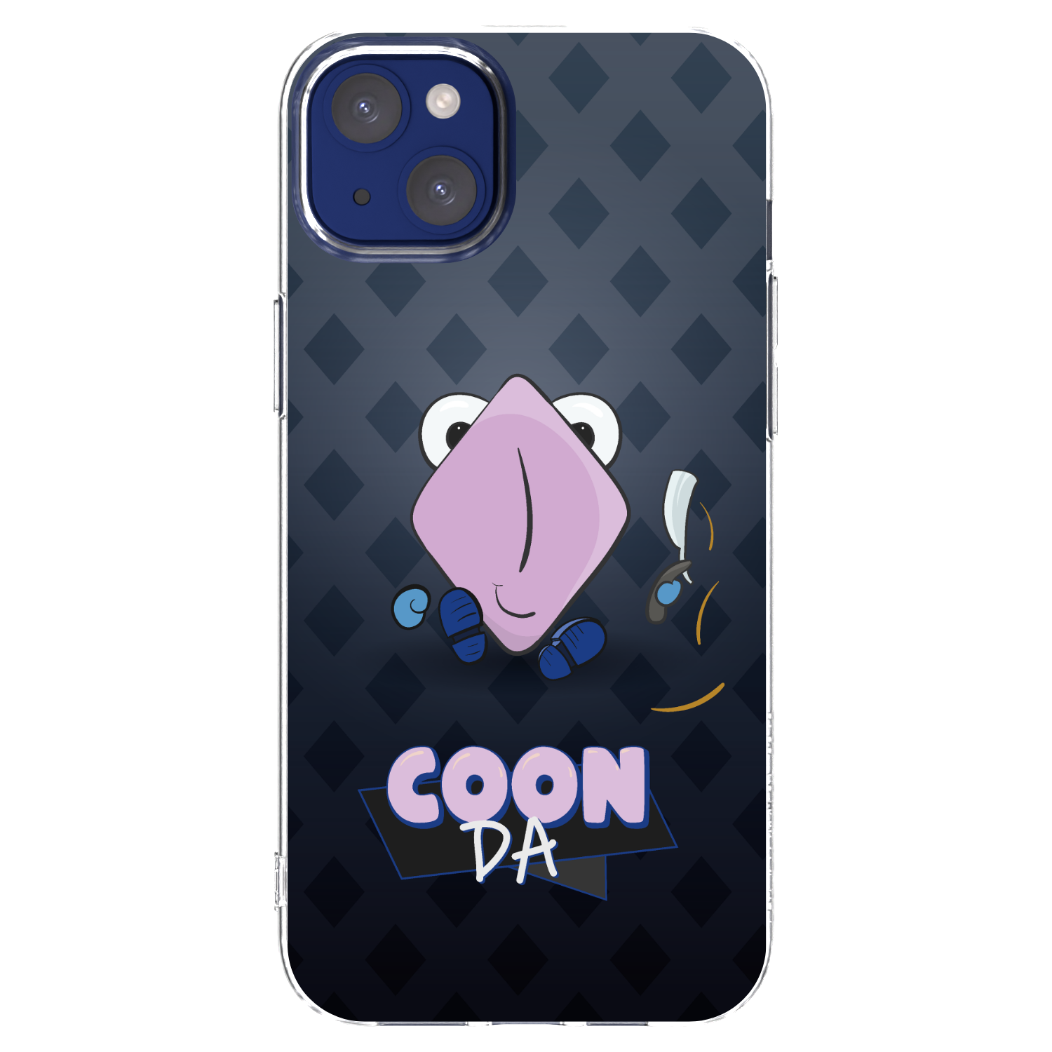 Picasee silikónový prehľadný obal pre Apple iPhone 14 Plus - COONDA holátko - tmavá