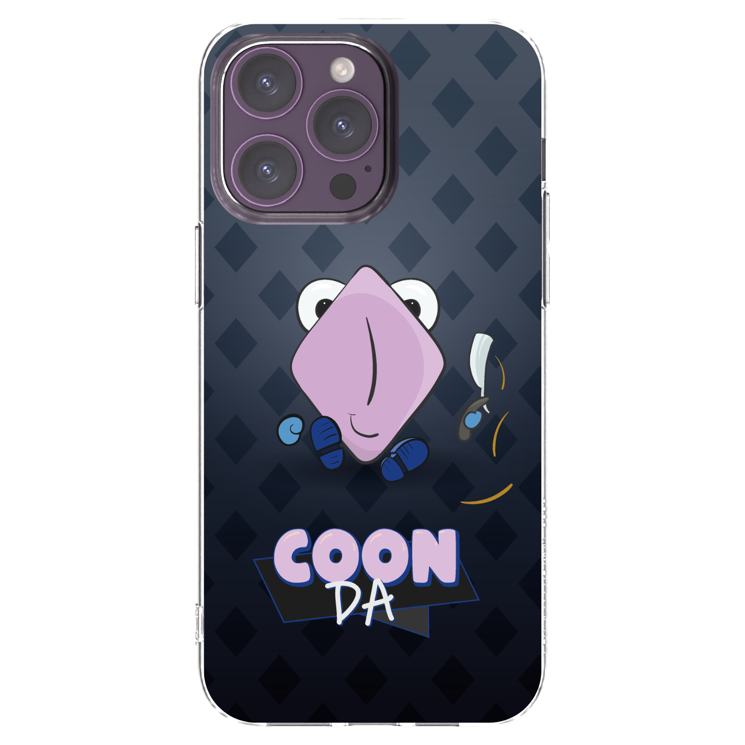 Picasee silikónový prehľadný obal pre Apple iPhone 14 Pro Max - COONDA holátko - tmavá