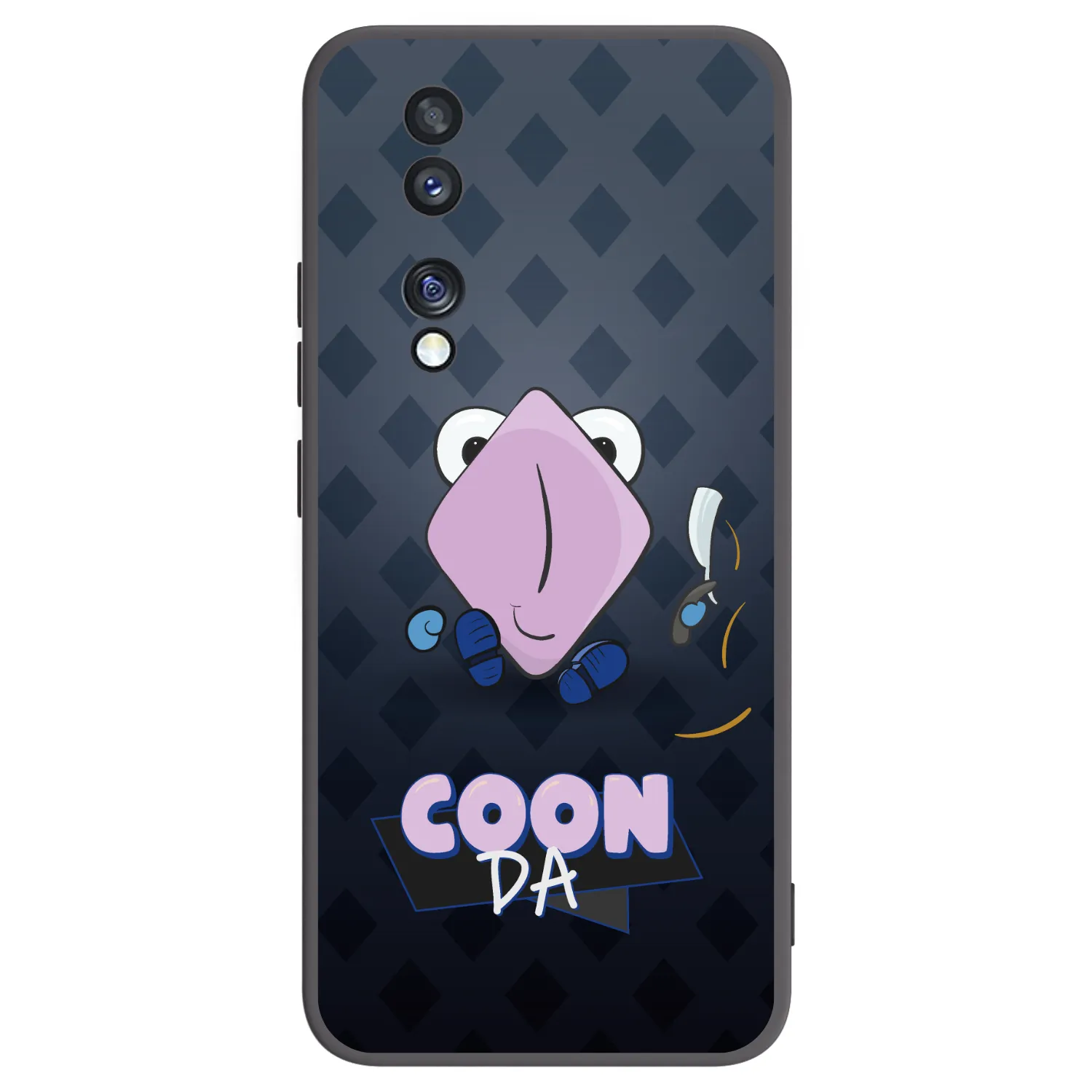 Picasee silikónový čierny obal pre Honor 70 - COONDA holátko - tmavá