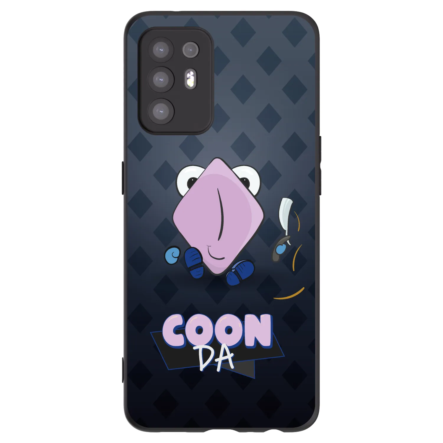 Picasee silikónový čierny obal pre OPPO A94 5G - COONDA holátko - tmavá