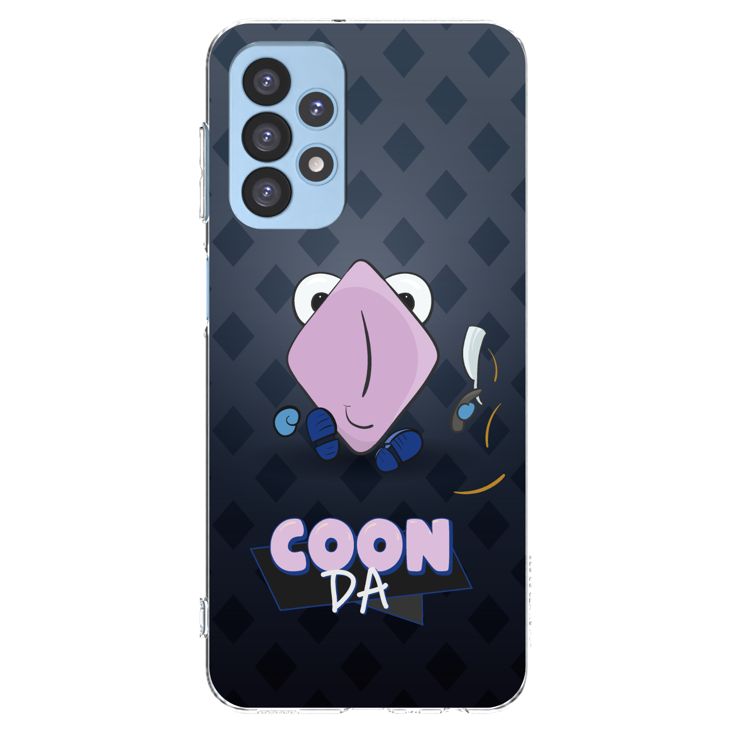 Picasee silikónový prehľadný obal pre Samsung Galaxy A23 A235F 4G - COONDA holátko - tmavá