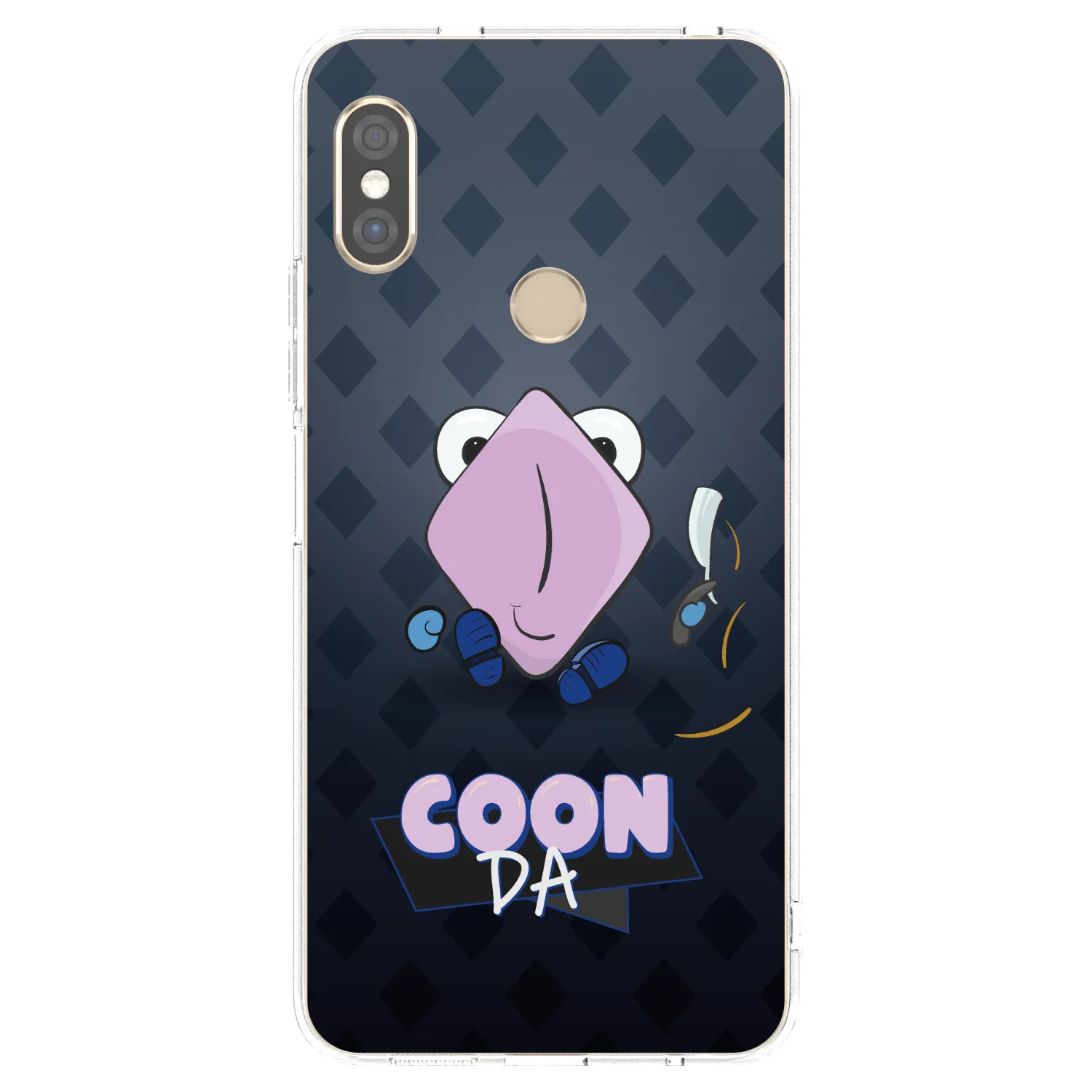 Silikónový prehľadný obal pre Xiaomi Redmi Note 5 Global - COONDA holátko - tmavá