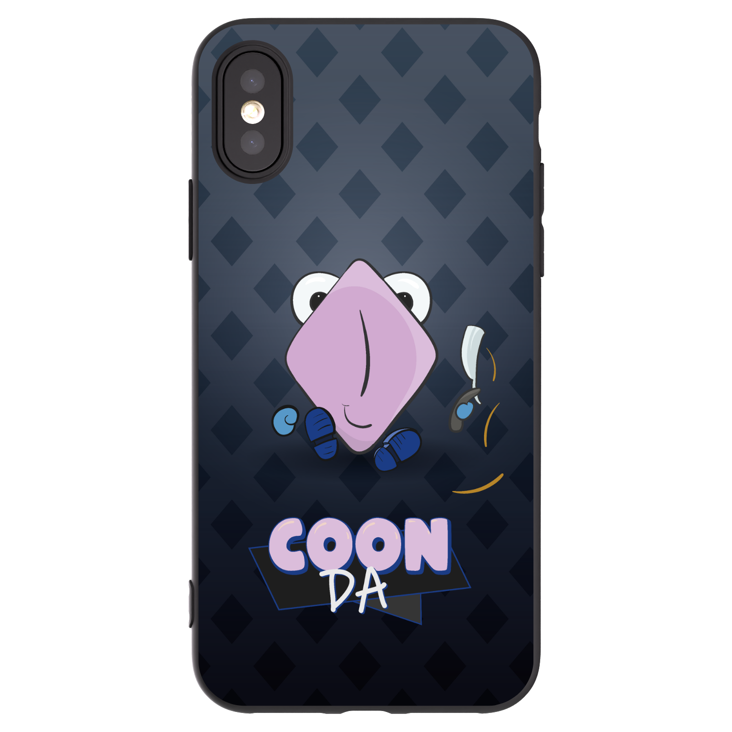 Picasee silikónový čierny obal pre Apple iPhone X/XS - COONDA holátko - tmavá