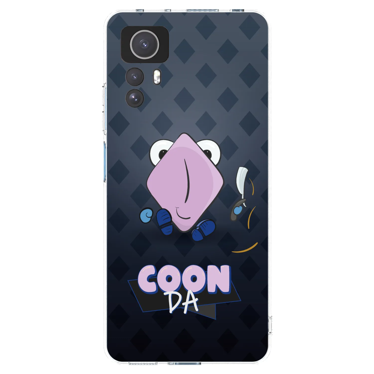 Picasee silikónový prehľadný obal pre Xiaomi Redmi Note 12S - COONDA holátko - tmavá