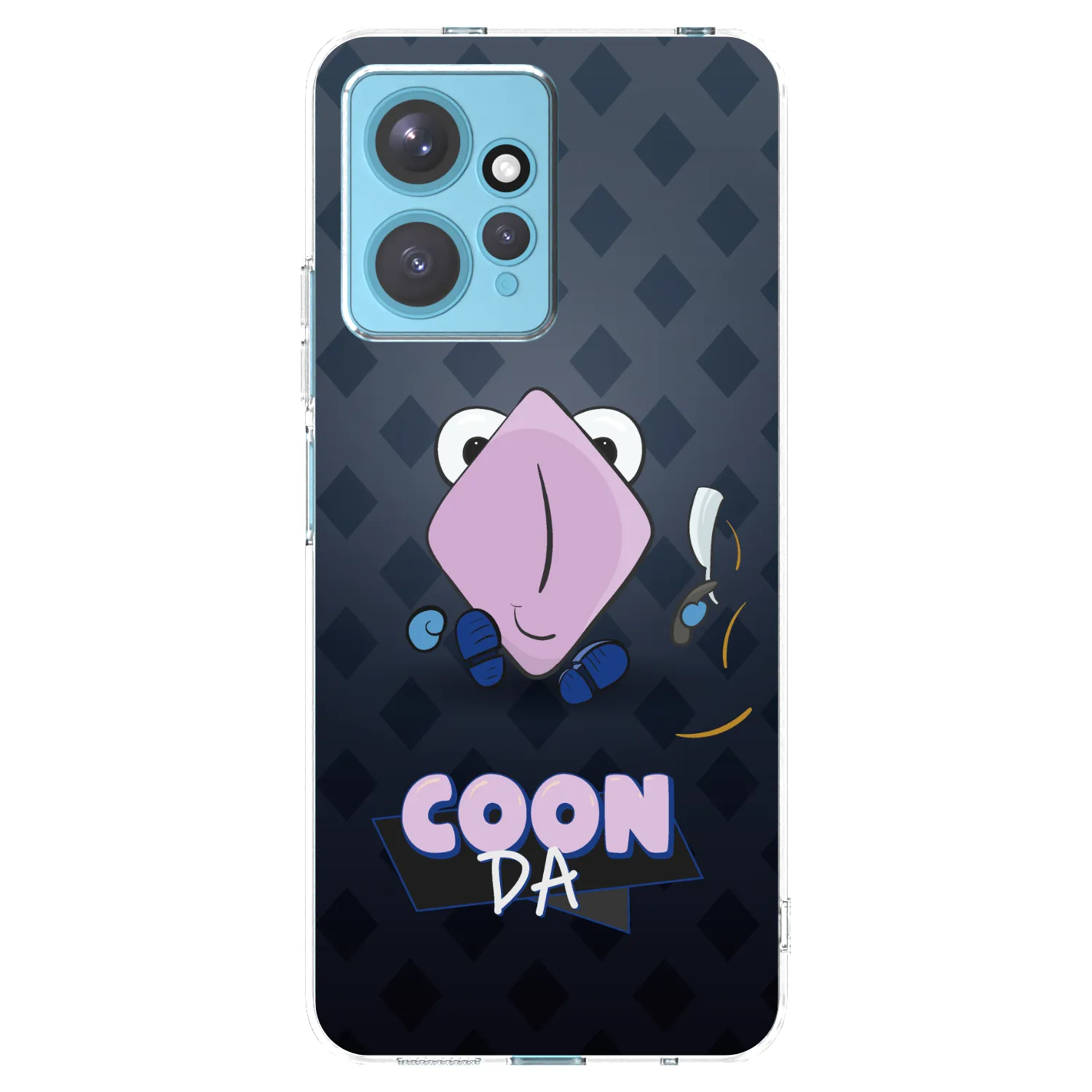 Picasee silikónový prehľadný obal pre Xiaomi Redmi Note 12 4G - COONDA holátko - tmavá