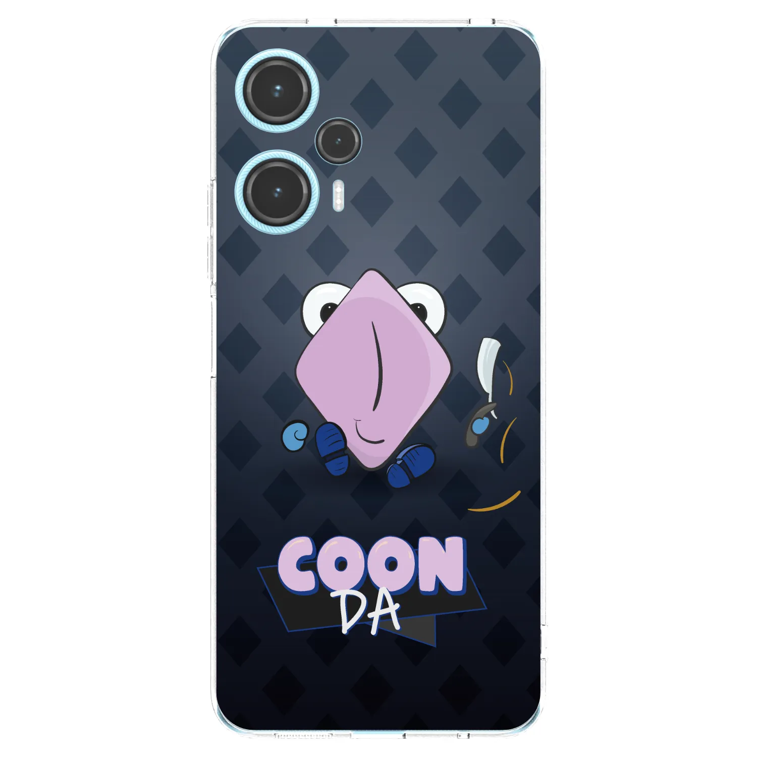 Silikónový prehľadný obal pre Xiaomi Poco F5 - COONDA holátko - tmavá