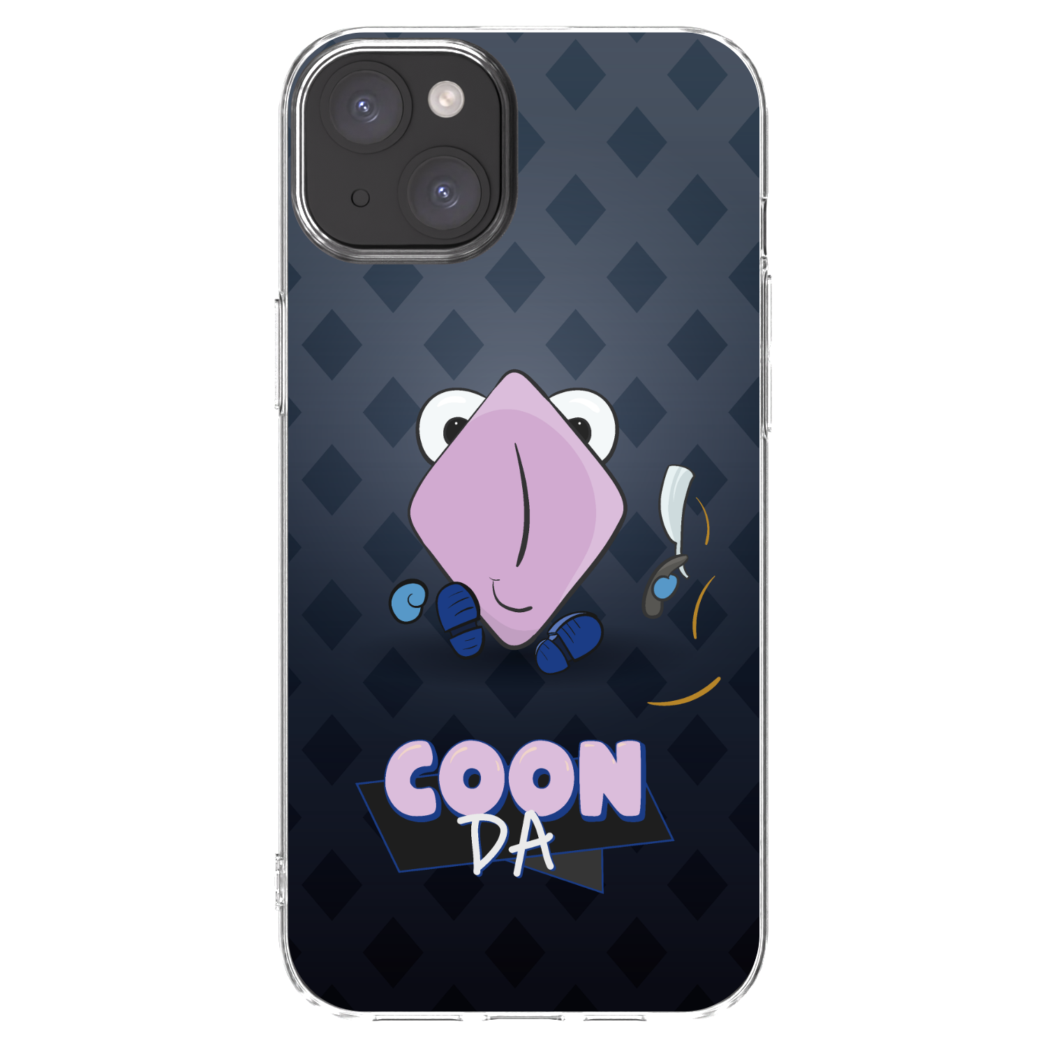 Picasee silikónový prehľadný obal pre Apple iPhone 15 Plus - COONDA holátko - tmavá
