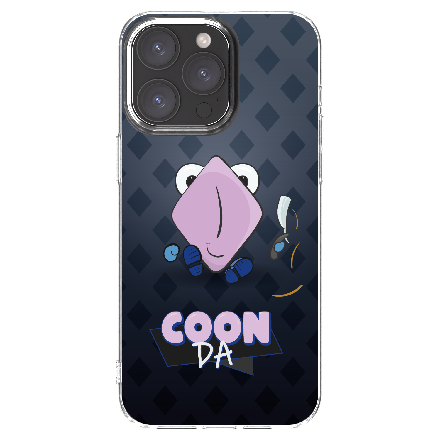 Silikónový prehľadný obal pre Apple iPhone 15 Pro Max - COONDA holátko - tmavá