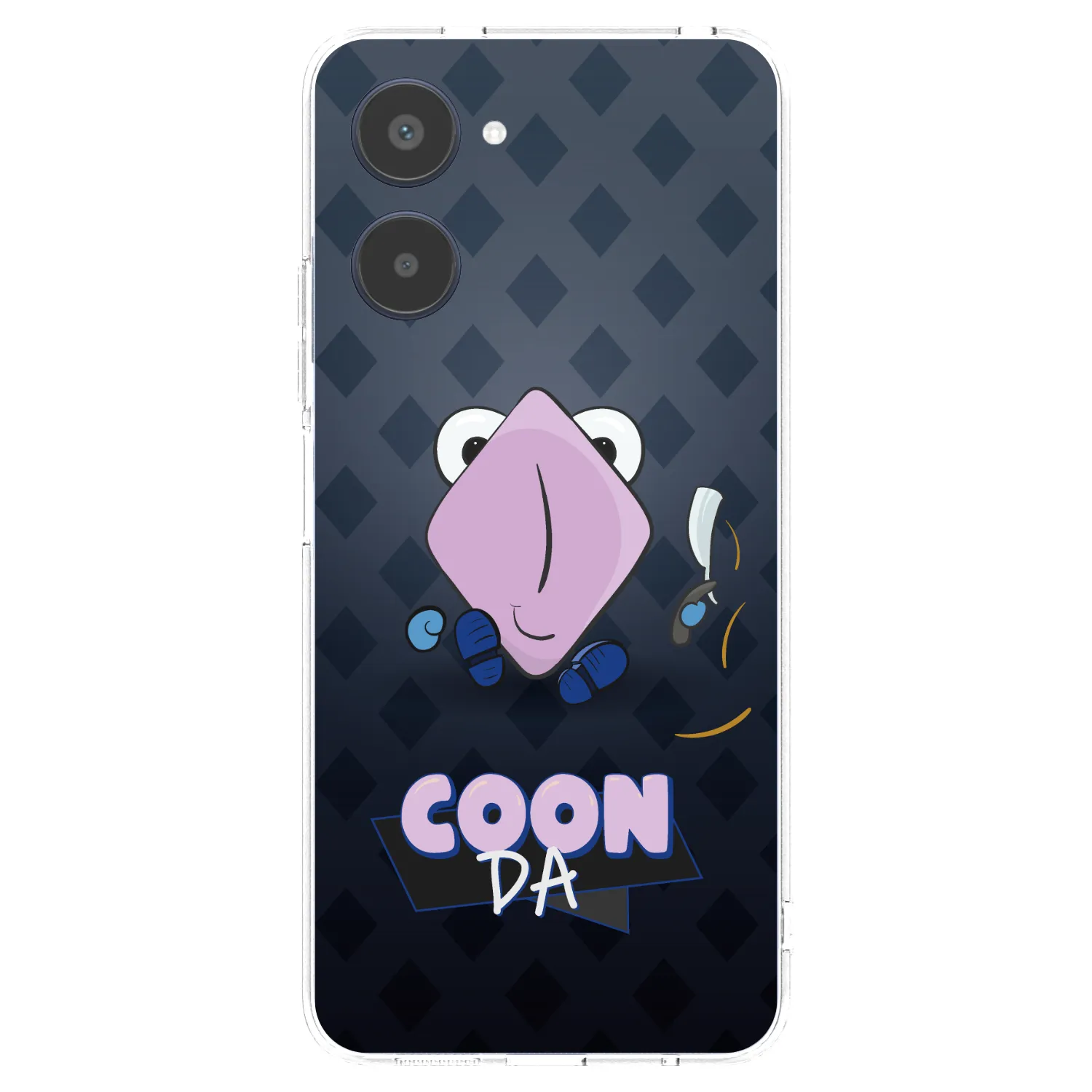 Picasee silikónový prehľadný obal pre Realme 10 4G - COONDA holátko - tmavá