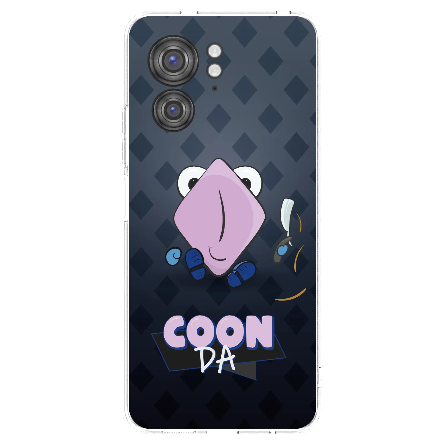 Picasee silikónový prehľadný obal pre Motorola Edge 40 - COONDA holátko - tmavá