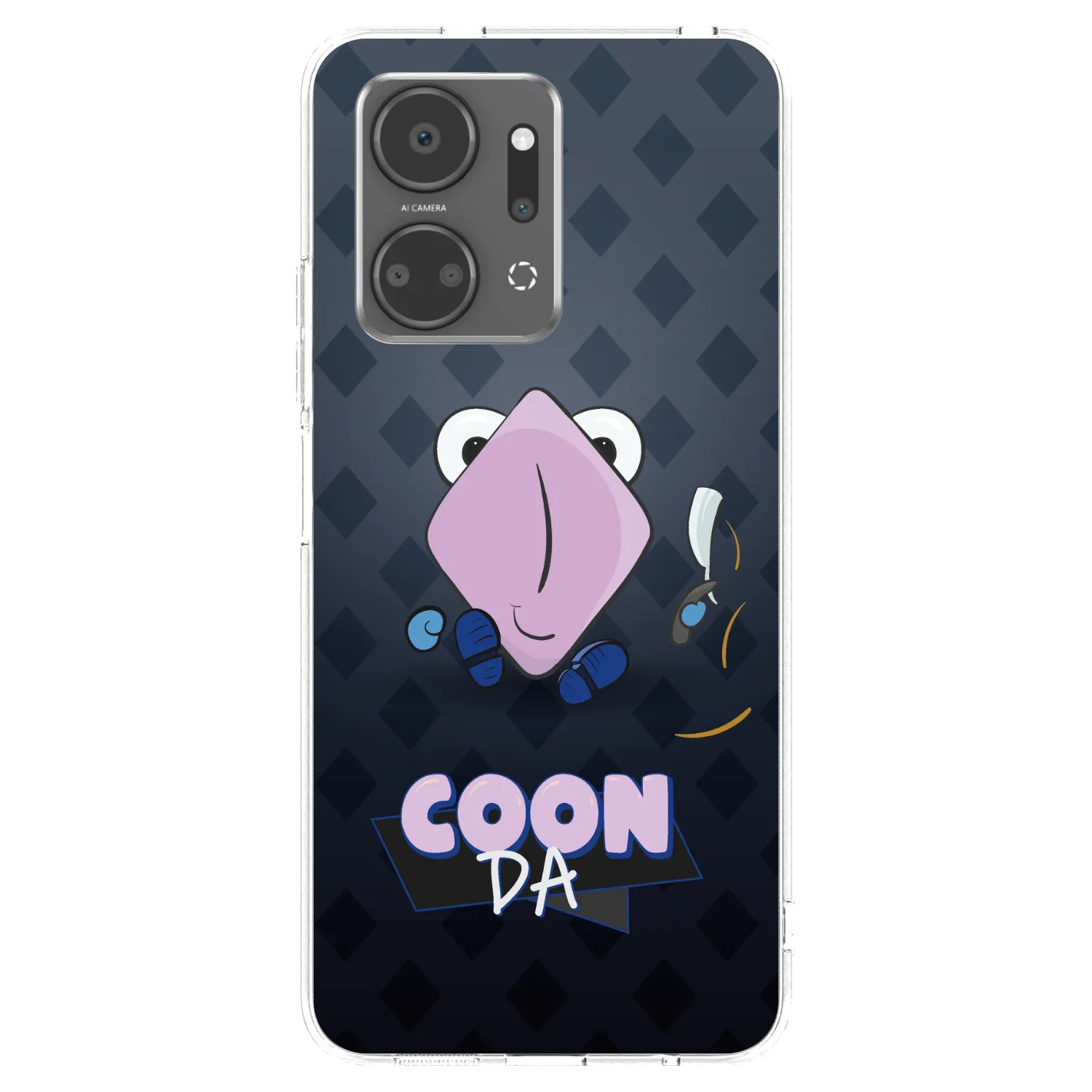 Picasee silikónový prehľadný obal pre Honor X7a - COONDA holátko - tmavá