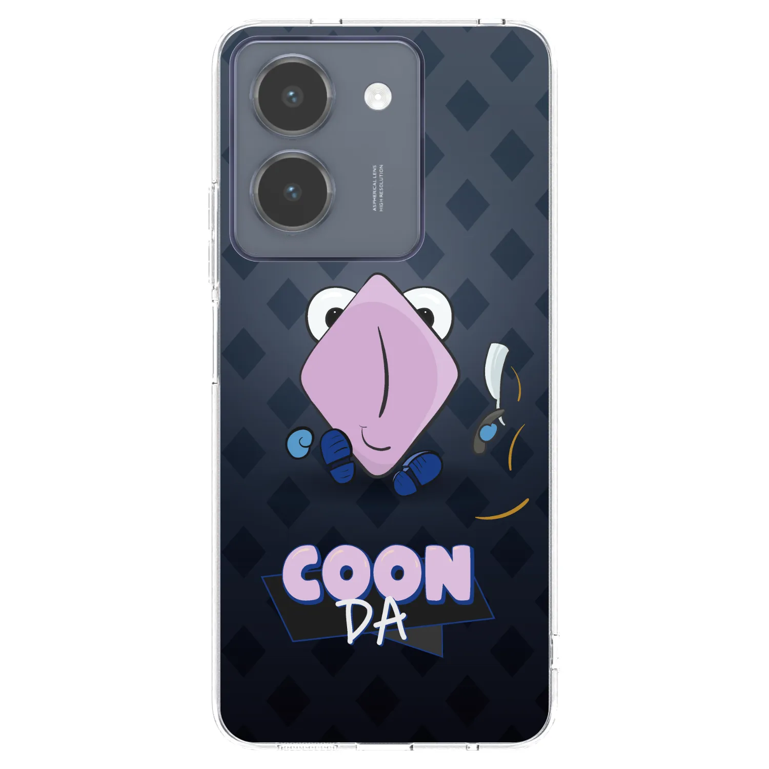 Picasee silikónový prehľadný obal pre Vivo Y36 4G - COONDA holátko - tmavá