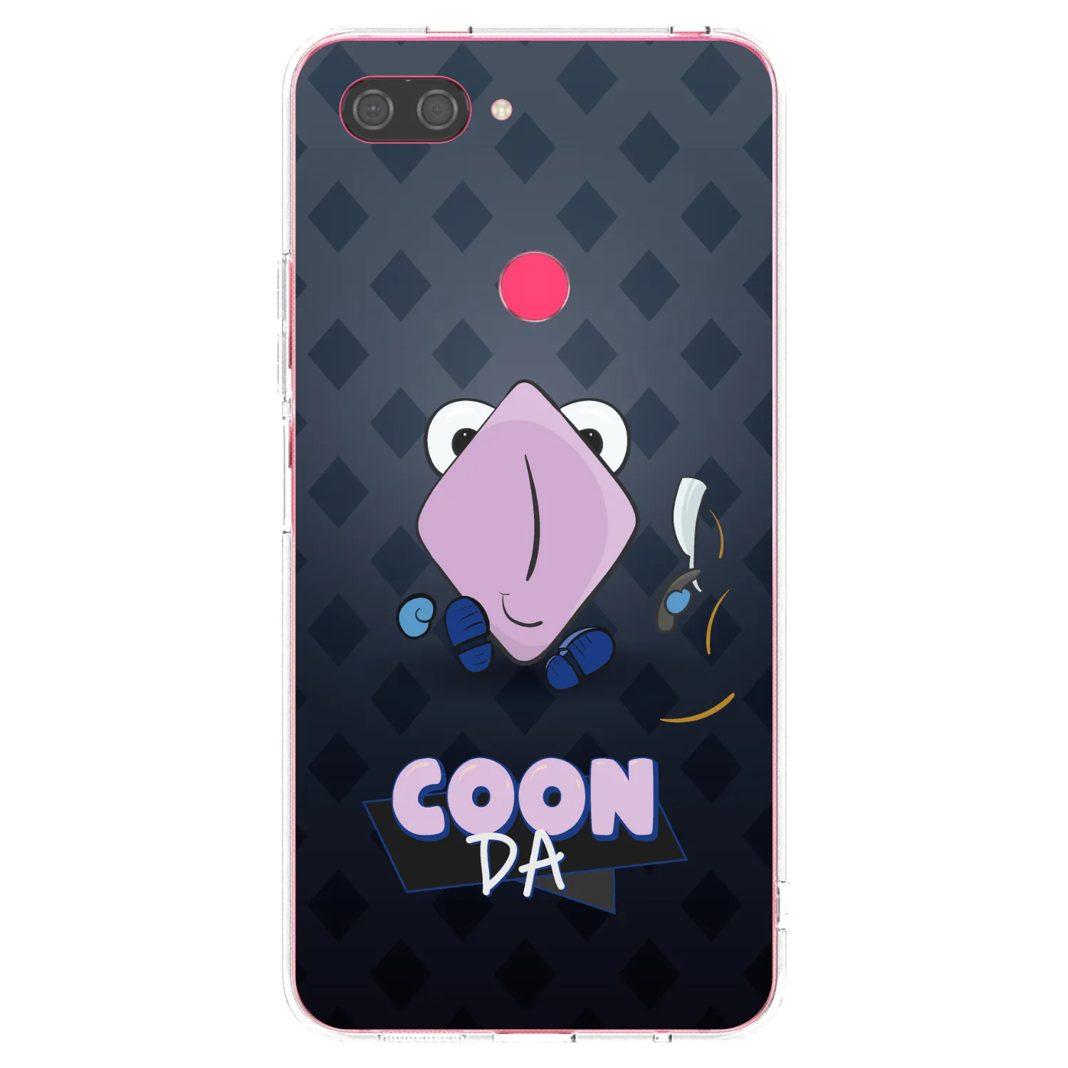 Picasee silikónový prehľadný obal pre Xiaomi Mi 8 Lite - COONDA holátko - tmavá