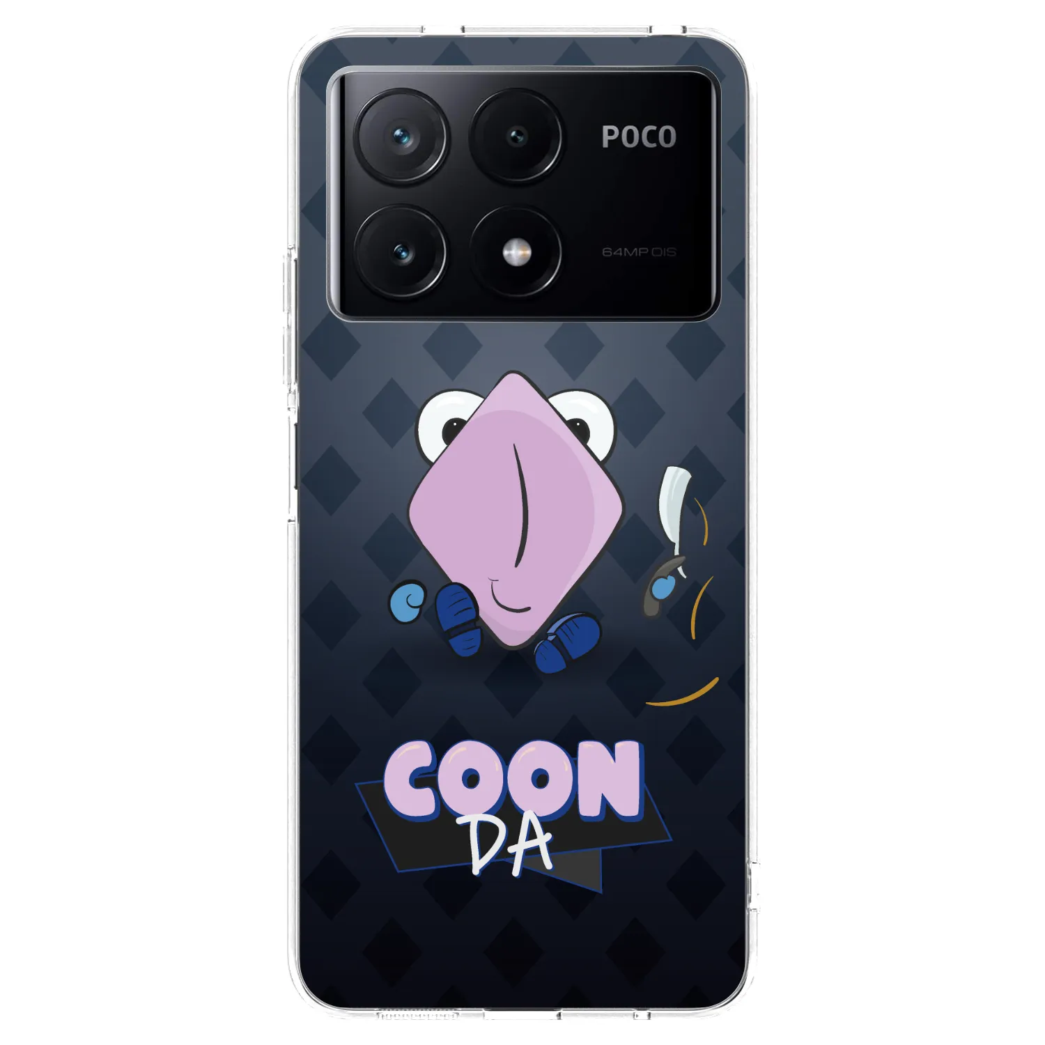 Picasee silikónový prehľadný obal pre Xiaomi Poco X6 Pro - COONDA holátko - tmavá