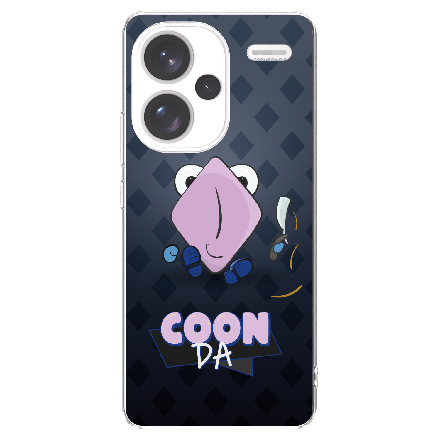 Picasee silikónový prehľadný obal pre Xiaomi Redmi Note 13 Pro+ 5G - COONDA holátko - tmavá