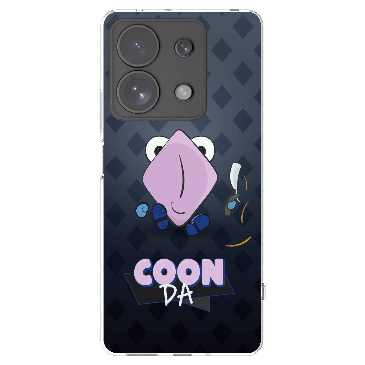 Silikónový prehľadný obal pre Xiaomi Redmi Note 13 Pro 4G - COONDA holátko - tmavá
