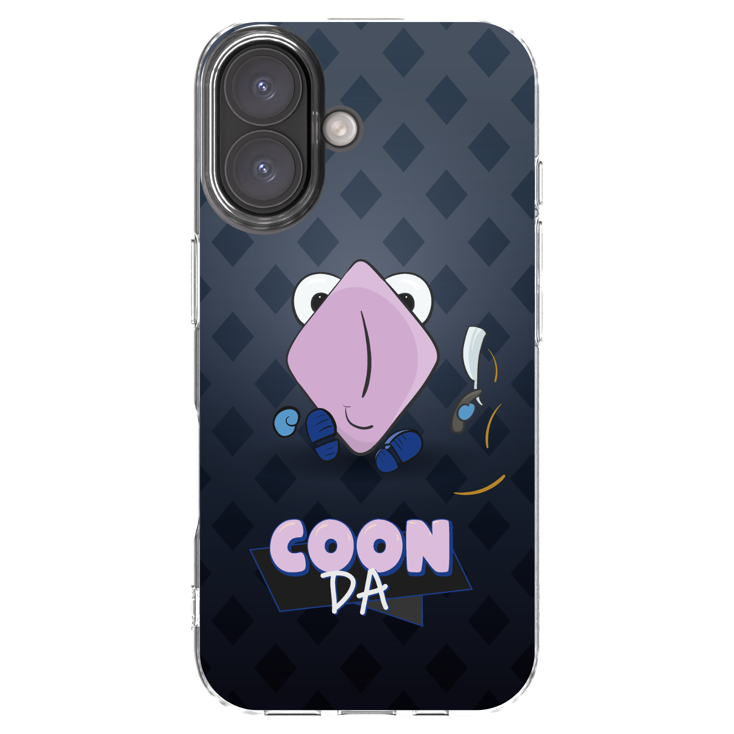 Picasee silikónový prehľadný obal pre Apple iPhone 16 - COONDA holátko - tmavá