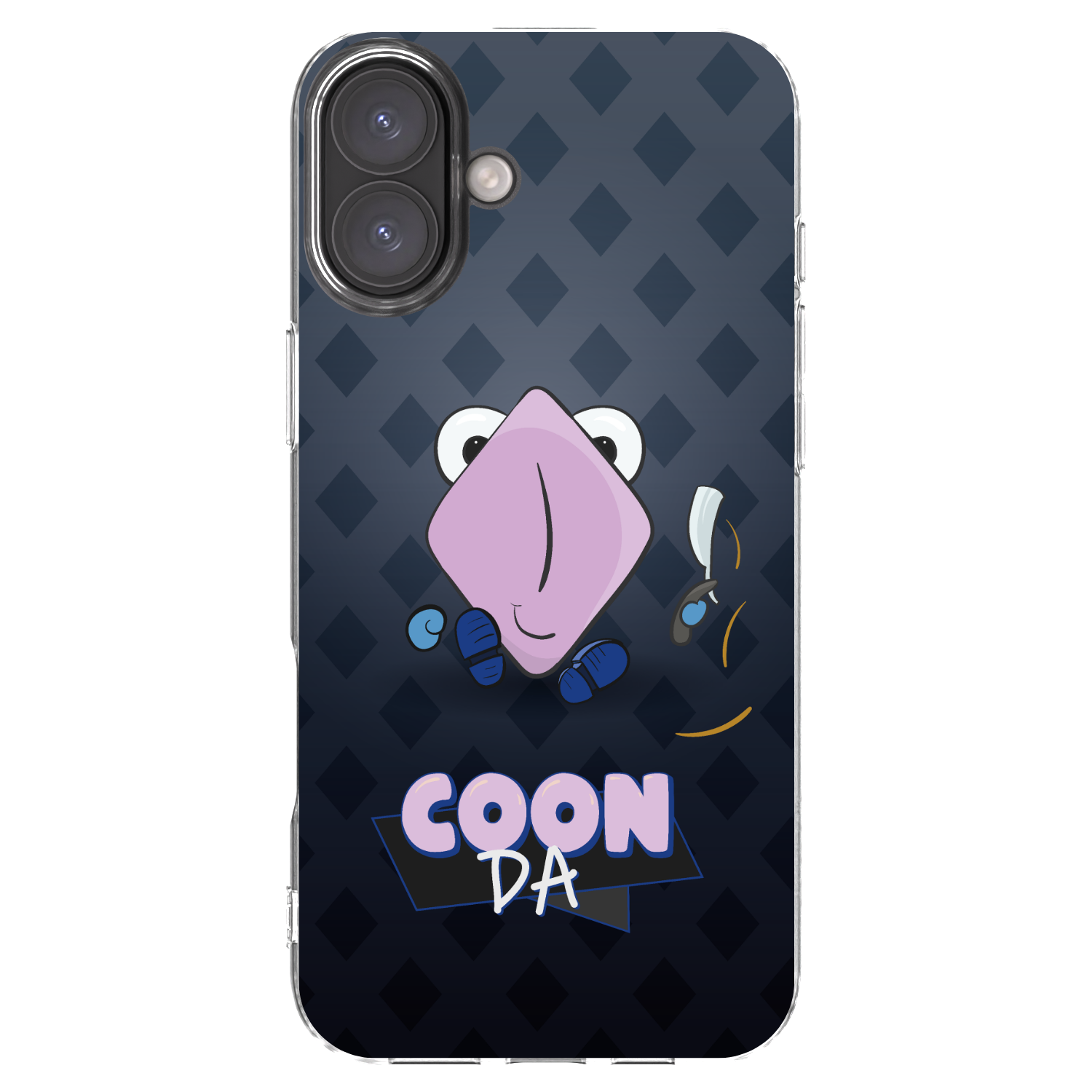 Picasee silikónový prehľadný obal pre Apple iPhone 16 Plus - COONDA holátko - tmavá