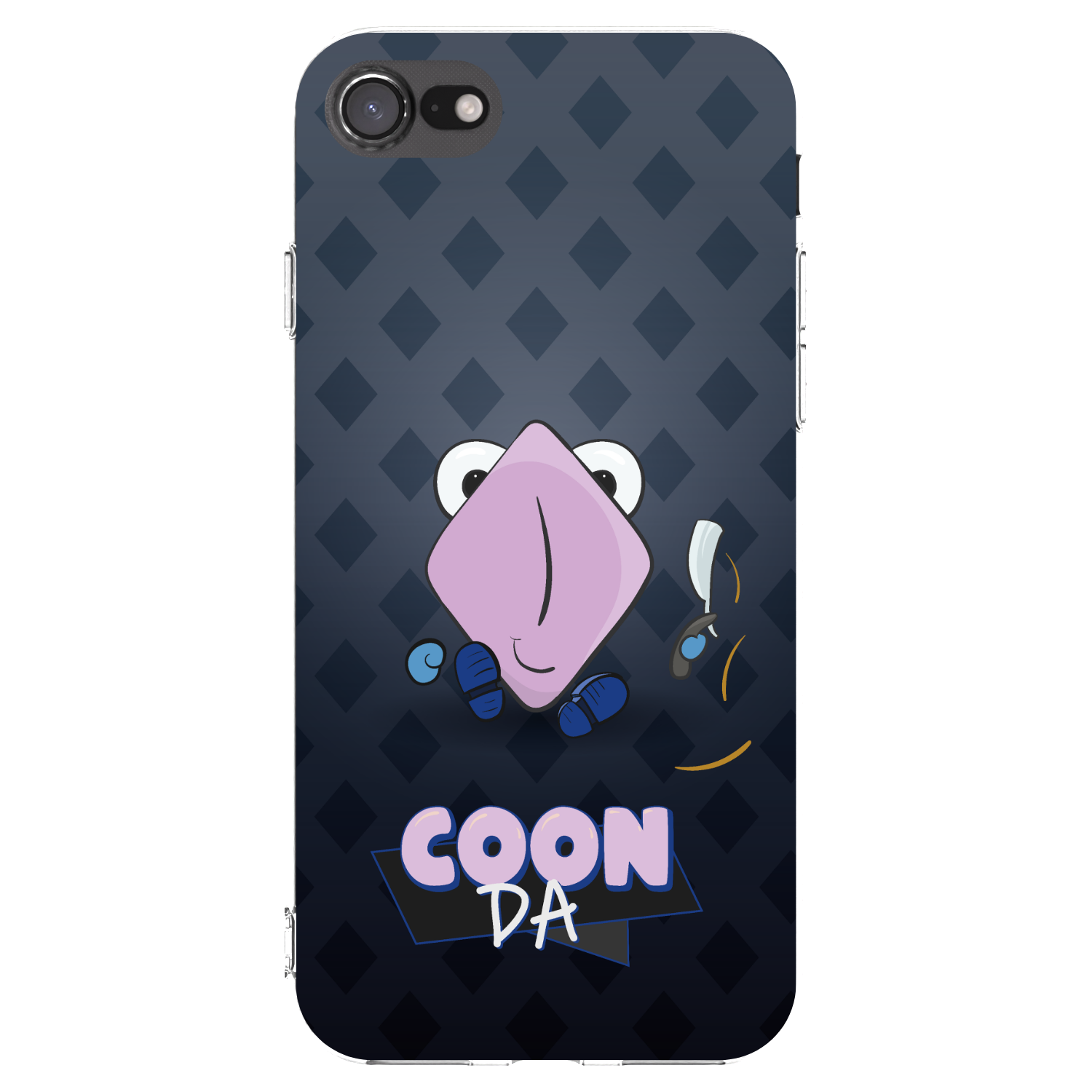 Picasee silikónový prehľadný obal pre Apple iPhone 7 - COONDA holátko - tmavá
