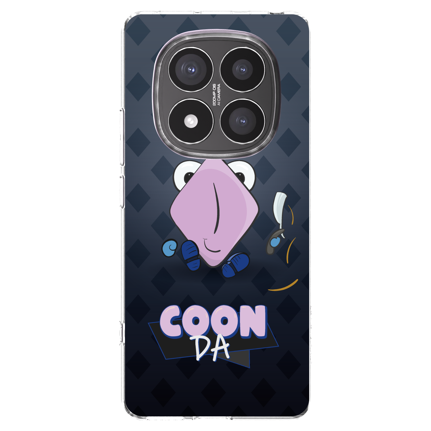 Picasee silikónový prehľadný obal pre Xiaomi Redmi Note 14 Pro+ 5G - COONDA holátko - tmavá
