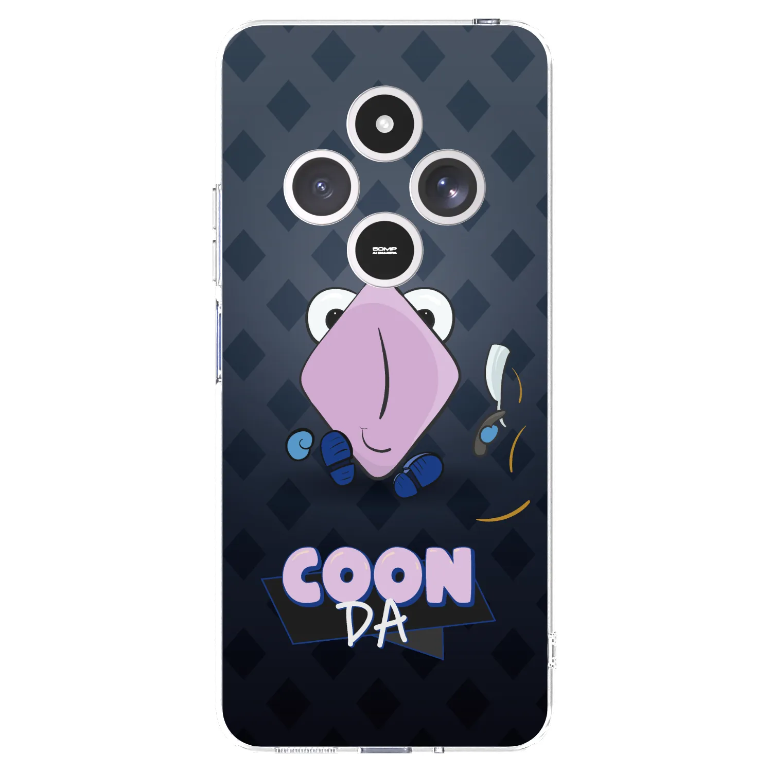 Picasee silikónový prehľadný obal pre Xiaomi Redmi 14C - COONDA holátko - tmavá