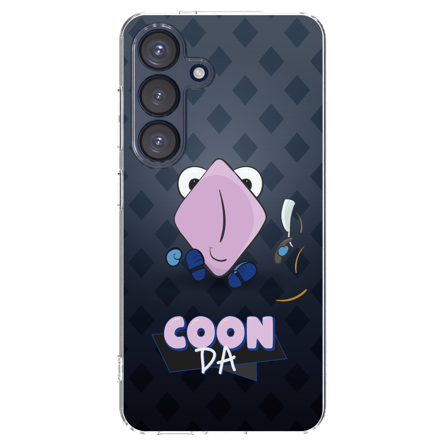 Picasee silikónový prehľadný obal pre Samsung Galaxy S25 5G - COONDA holátko - tmavá