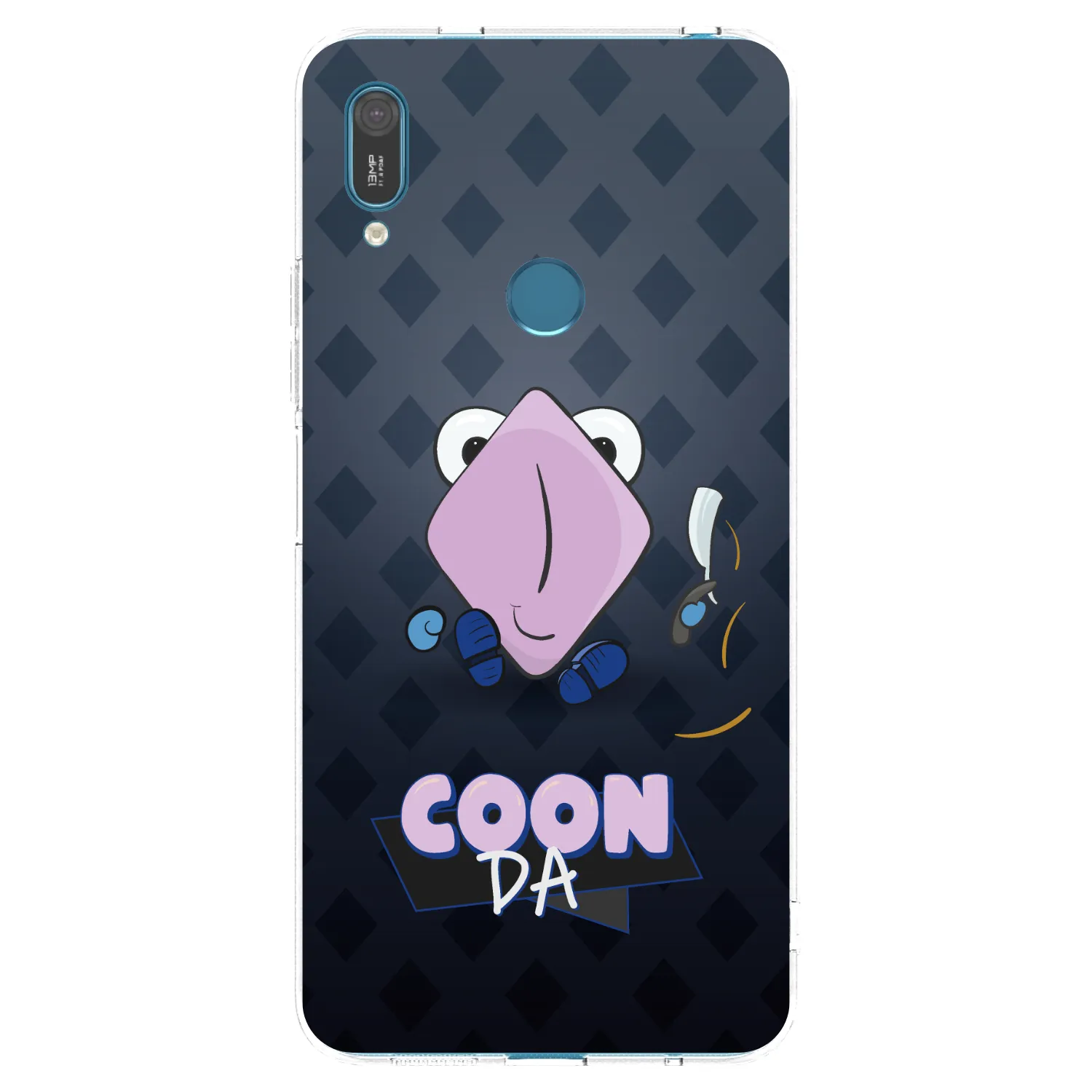 Picasee silikónový prehľadný obal pre Huawei Y7 2019 - COONDA holátko - tmavá