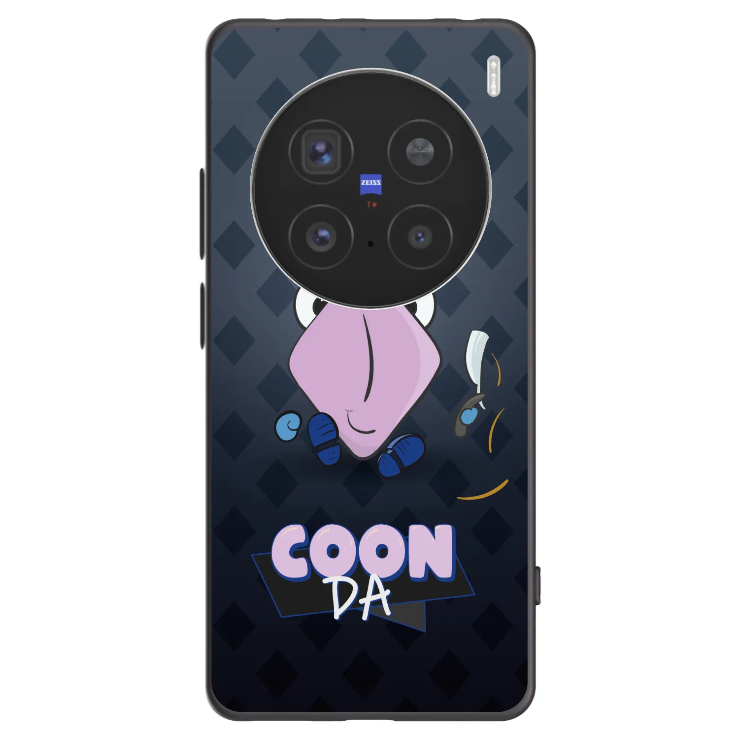 Picasee silikónový čierny obal pre Vivo X200 Pro - COONDA holátko - tmavá