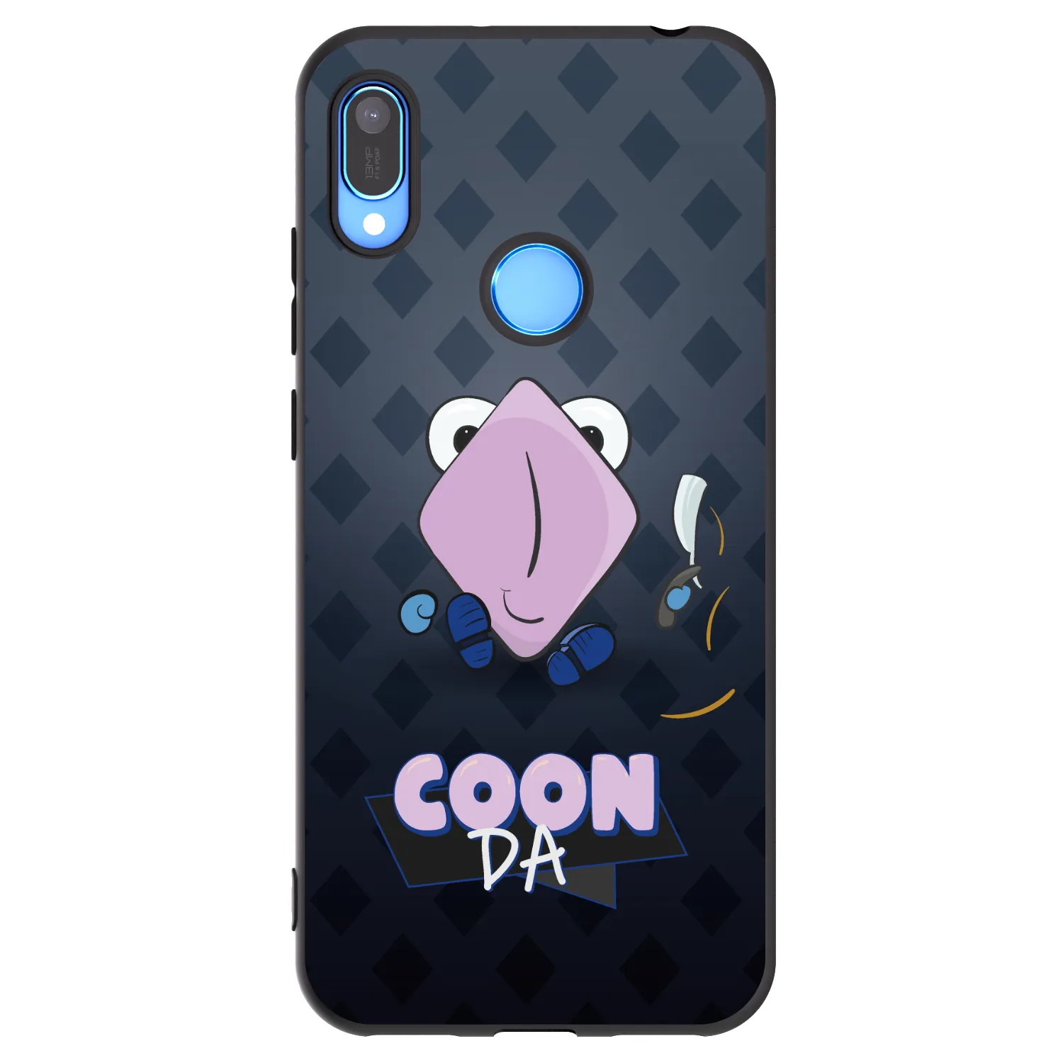 Picasee silikónový čierny obal pre Huawei Y6 2019 - COONDA holátko - tmavá