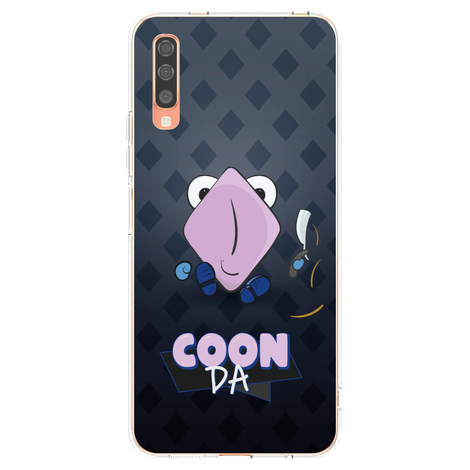 Picasee silikónový prehľadný obal pre Samsung Galaxy A70 A705F - COONDA holátko - tmavá