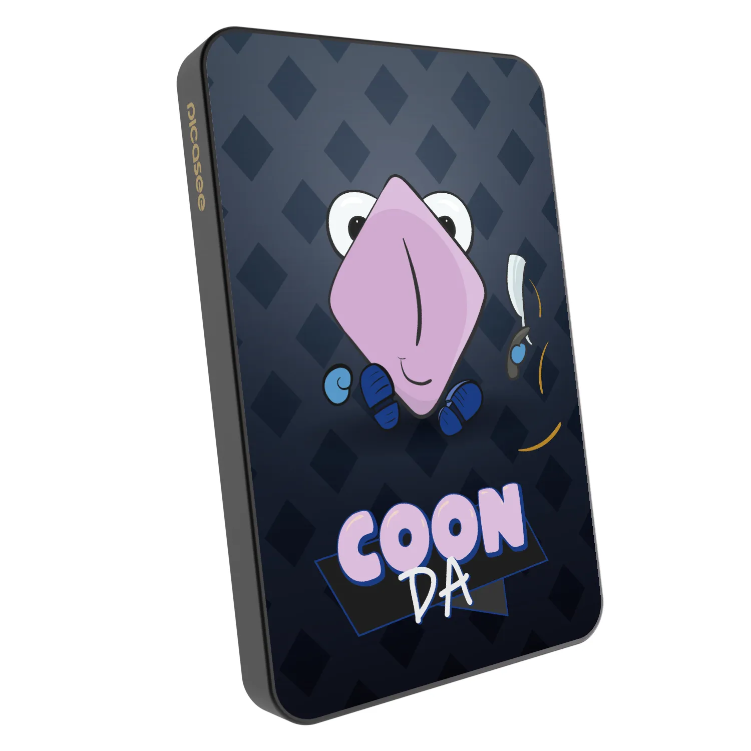 Picasee Powerbanka s MagSafe 5 000 mAh Šedá - COONDA holátko - tmavá