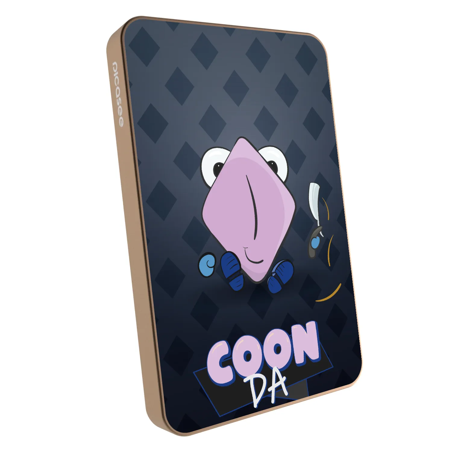 Picasee Powerbanka s MagSafe 5 000 mAh Zlatá - COONDA holátko - tmavá