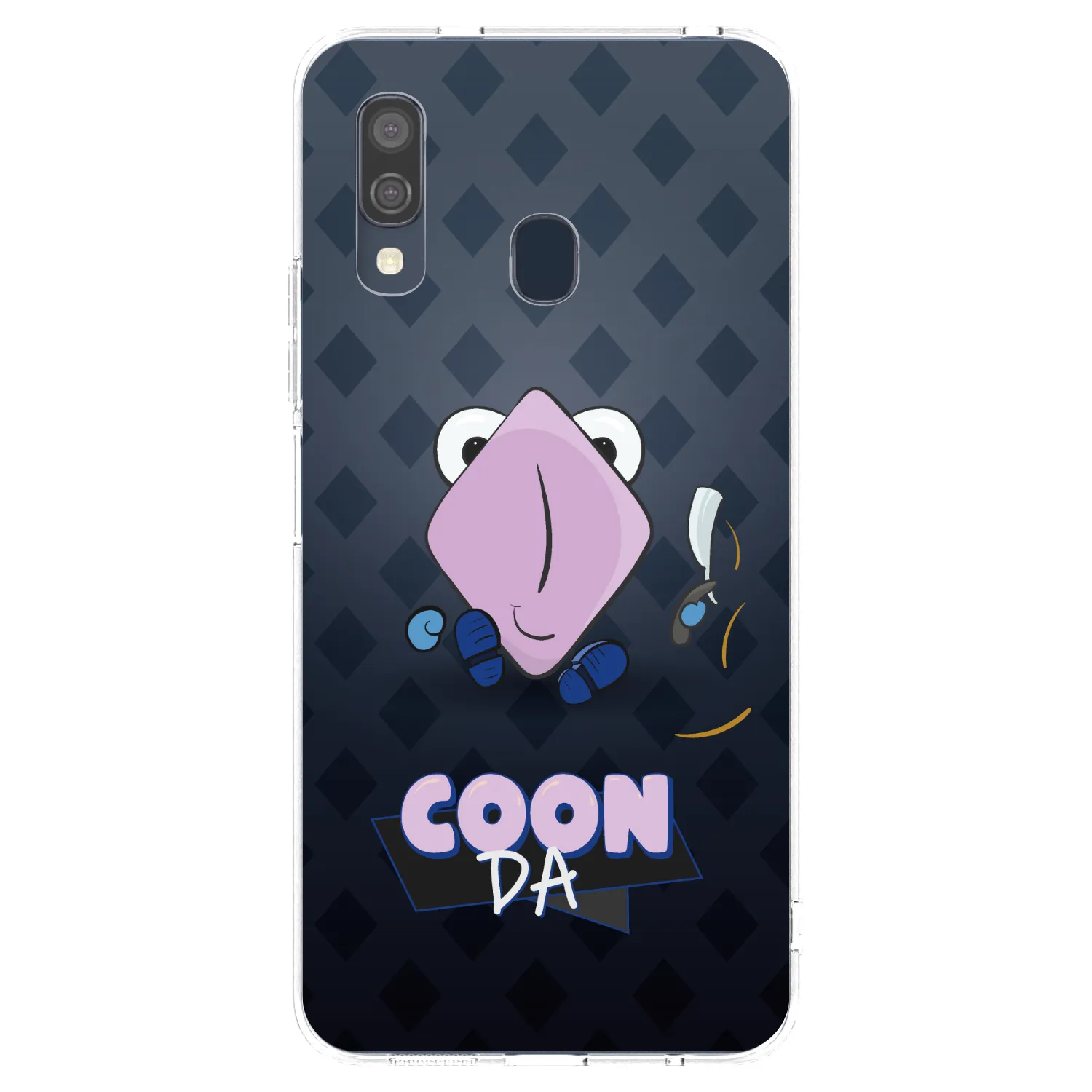 Picasee silikónový prehľadný obal pre Samsung Galaxy A40 A405F - COONDA holátko - tmavá