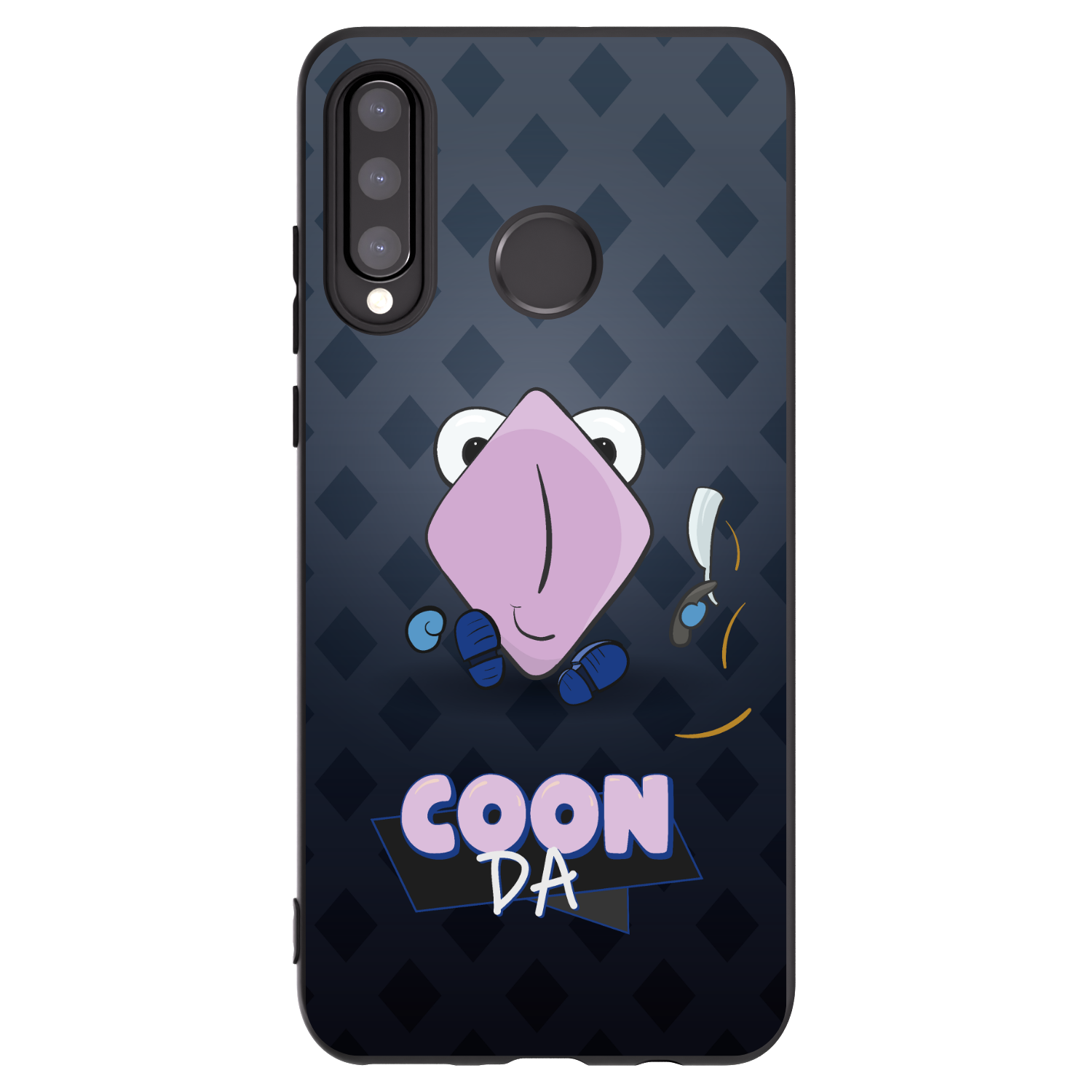 Picasee silikónový čierny obal pre Huawei P30 Lite - COONDA holátko - tmavá