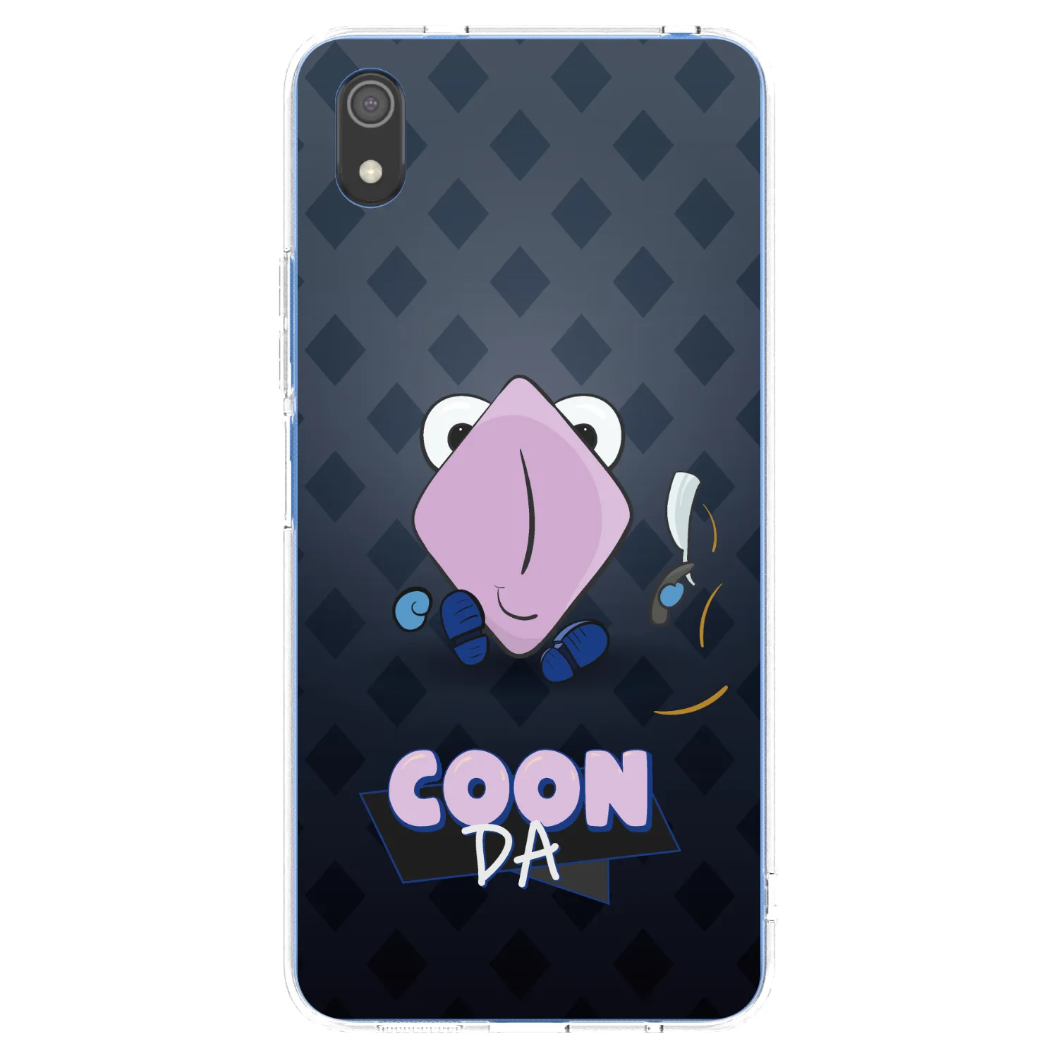 Picasee silikónový prehľadný obal pre Xiaomi Redmi 7A - COONDA holátko - tmavá