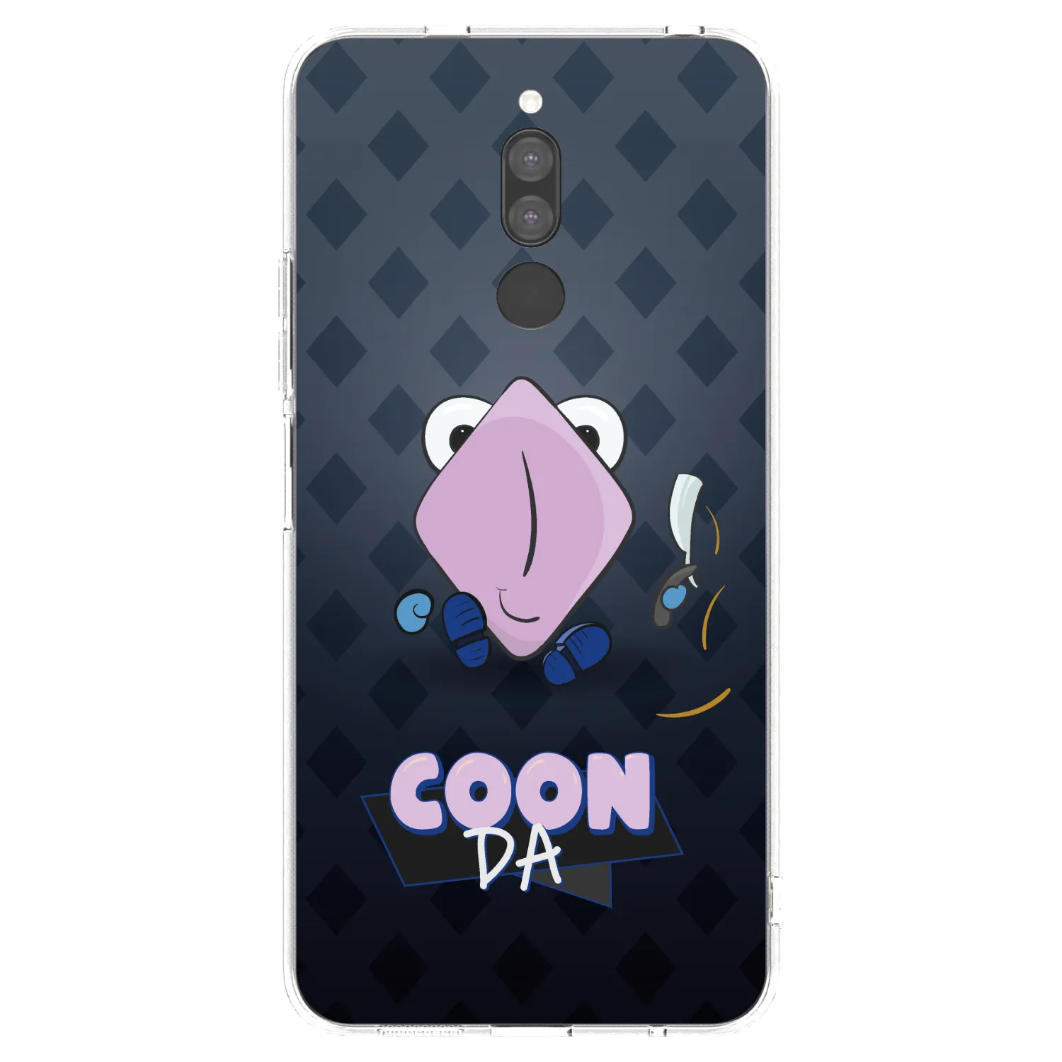 Silikónový prehľadný obal pre Xiaomi Redmi 8 - COONDA holátko - tmavá