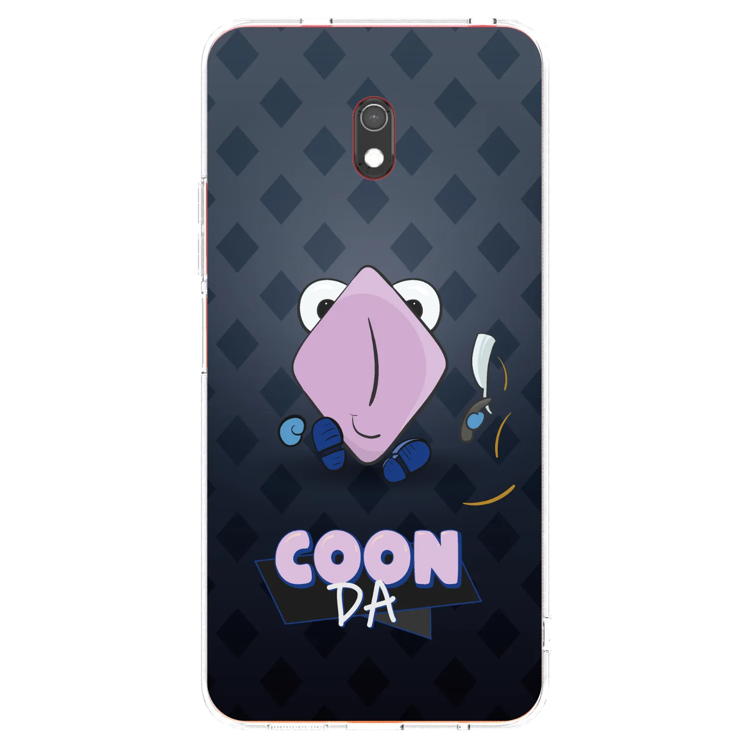 Picasee silikónový prehľadný obal pre Xiaomi Redmi 8A - COONDA holátko - tmavá