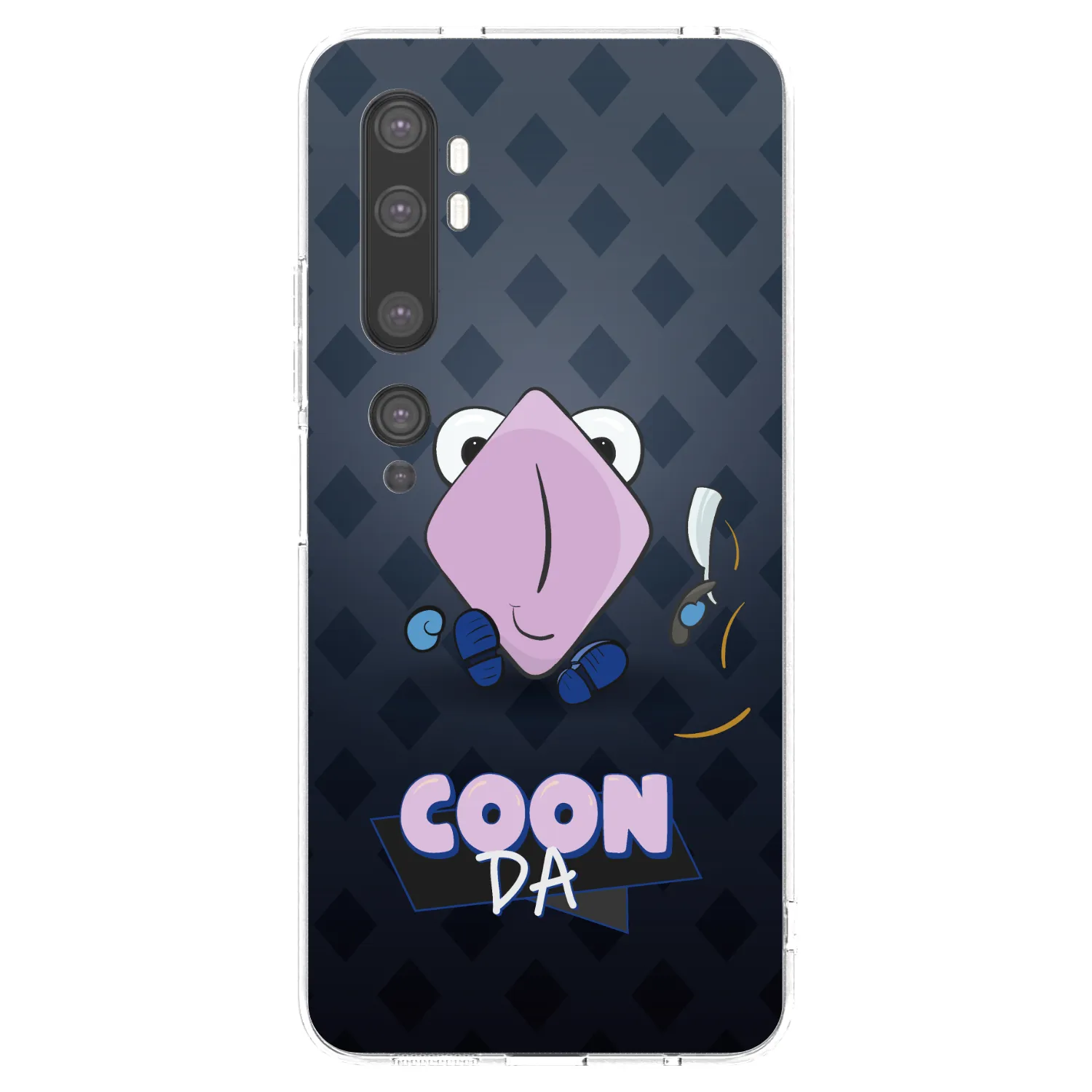 Silikónový prehľadný obal pre Xiaomi Mi Note 10 (Pro) - COONDA holátko - tmavá