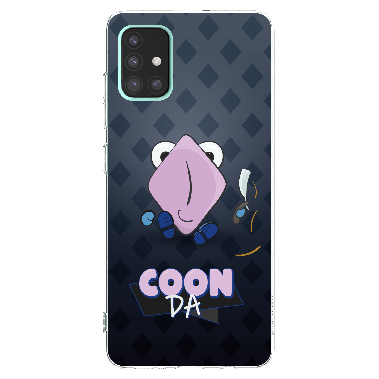 Silikónový prehľadný obal pre Samsung Galaxy A51 A515F - COONDA holátko - tmavá